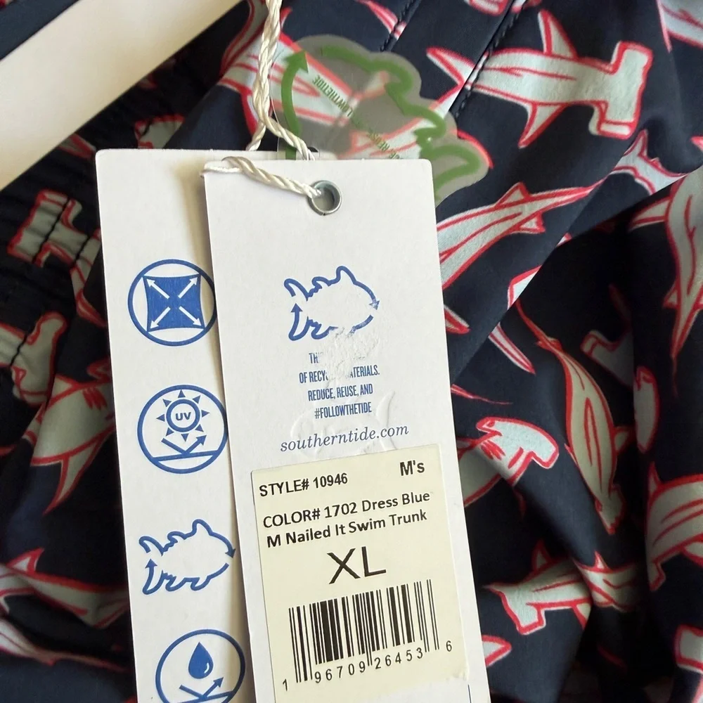 Southern Tide Nailed It Men’s Swim Trunks/Shorts- XL